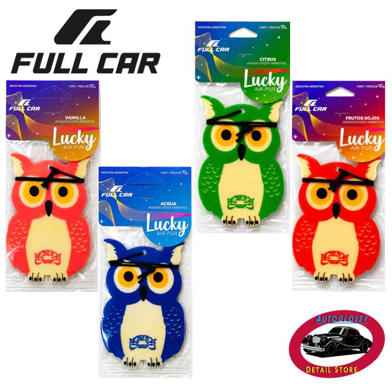 Full Car aromatizador lechuzita x unidad.