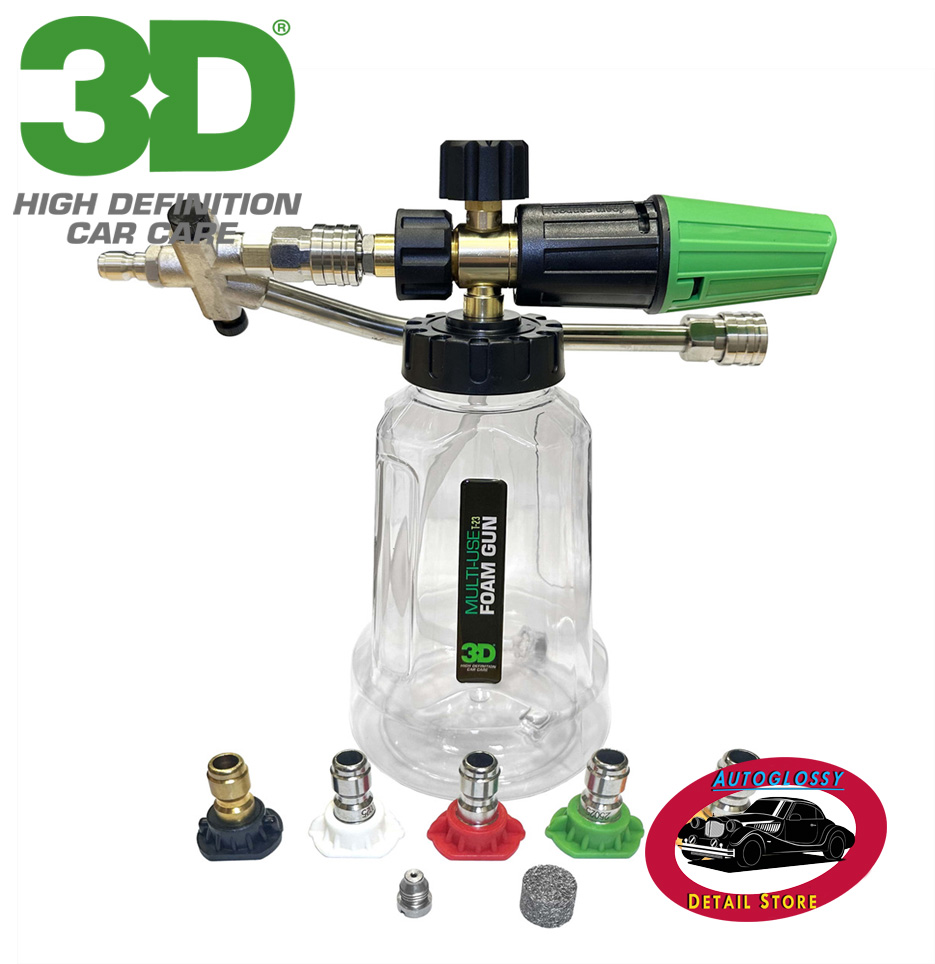 3D Foam Lance con picos y accesorio para agua.