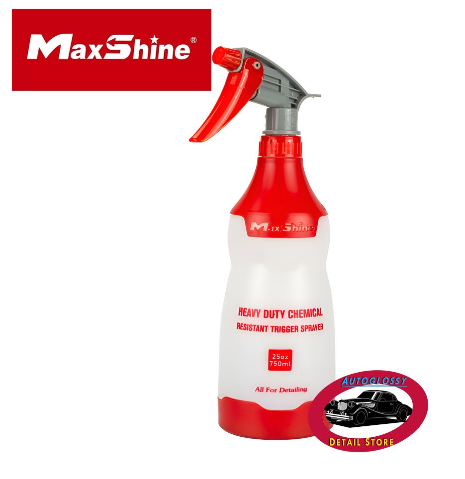 Max Shine pulverizador profesional resistente a quimicos x 750 ml.