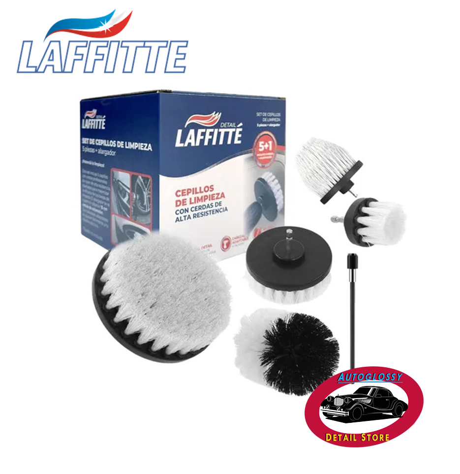 Laffitte set de 5 cepillos para taladro mas prolongador.