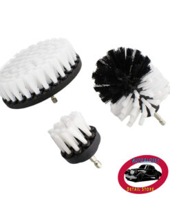 Set de cepillos para taladros de 3 unidades.