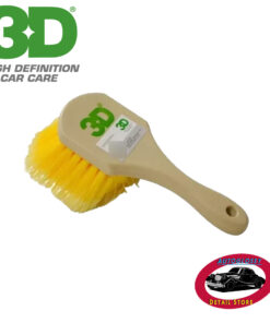 3D Cepillo corto pasaruedas amarillo suave-azul duro.