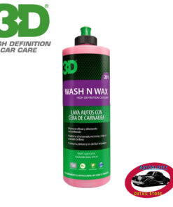 3D Shampoo Wash and Wax con cera x 470 ml.