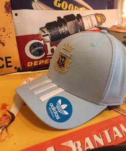 Gorra publicidad AFA celeste.