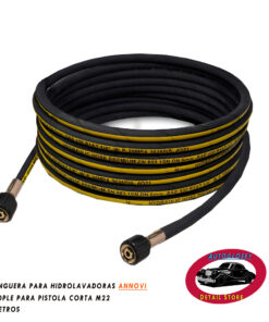 Manguera premium para hidrolavadoras con acople para pistola corta -5 metros.