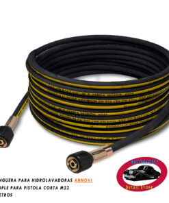 Manguera premium para hidrolavadoras con acople para pistola corta -7 metros.