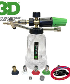 3D Foam Lance con picos y accesorio para agua.