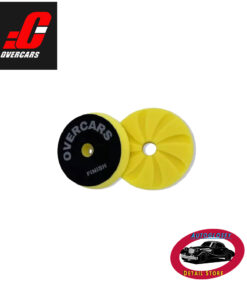 Overcars Pad Spiral 3 pulgadas amarillo finish roto orbital.