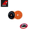 Overcars Pad Spiral 3 pulgadas naranja corte medio roto orbital.