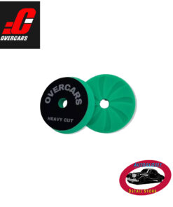 Overcars Pad Spiral 3 pulgadas verde corte alto roto orbital.